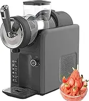 1.8L Commercial Ice Slush Machine, 185W Machine for Home, Professional Drink Maker, 5 Preset Settings, 360° Fast Freezing, Self-Cleaning,for Milkshakes, Cocktail, Frappes,and More Black