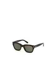 Tom Ford Eyewear Snowdon Square-Frame Sunglasses 52 Black