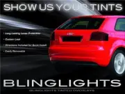 Audi A3 Tinted Tail Lamp Light Overlays Smoke Film Protection Kit