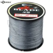 Dorisea BLADE 8 Strands Gray Dyneem pe Braided Fishing Line 100M 300M 500M 1000M