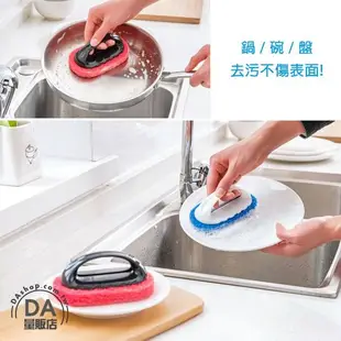 把柄菜瓜布 洗碗海綿菜瓜布 清潔刷 海綿刷 加厚纖維 浴缸流理台廚房磁磚 去汙清潔
