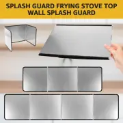 3 Sided Splatter Guard Folded Oil Splatter Screen Grease Splatter Guard heFxM-