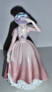 Royal Doulton Sweet April HN2215 Lady Holding Hat, Only made for 2 years