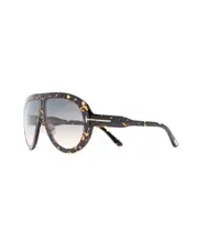 oversize-frame gradient sunglasses 61 Gray