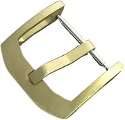 APTPKGDFDK Fit For Hruodland 24mm Watchbands Brass Buckle Stainless Steel Pin Clasp Watch Accessorie Leather Band Watch Buckle Cuff