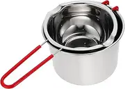 Toyvian 1Set Stainless Steel Double Boiler Melting Pot Handle Base for Cheese and Butter Lightweight Camping Cookware Outdoor Pot