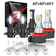 Fit Smart Fortwo 2008 2009 2010 2011-2015 LED Headlight +Fog Lights Bulbs Combo (for: Smart)