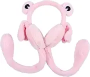 [WESIEVYA] Plush Frog Hat Funny Costume Prop Animal Winter Warm Hair Hoop Cartoon Earmuff Head Plush Ear Warmer Frog Ear Cuff Frof Rabbit Portable Green Artificial Wool