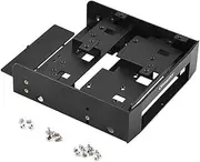 Haofy- 2.5 Hard Disk Drive Bracket, OImaster 2.5" / 3.5" HDD/SSD to 5.25" Floppy-Drive Bay Computer Mounting Bracket Bracket Internal Hard Disk Drive Bays Holder Adapter for PC