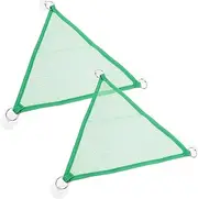 PERSELOSO 2 Pack Lizard Mesh Hammock Reptile Hanging Bed Suction Cups Pet Swing Toy for Snake Lizard and