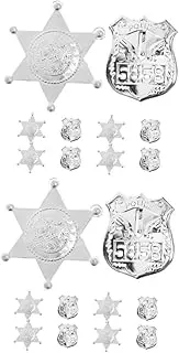 Milisten Small Police Badge Lightweight Portable Badge Pins for Role Costume Accessories for Creative Imagination and Fun