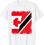 [Arhelicw] Canada Trinidad and Tobago Flag Canadian Trinidadian Roots T-Shirt