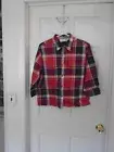 Women's Lemon Grass Plaid Shirt Size L NWT
