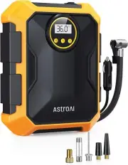 AstroAI Tyre Inflator 100PSI 12V DC Portable Air Compressor, Auto tyre pump