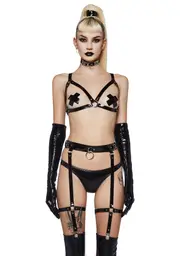 [Widow] Conquering Kinks Bra And Harness Set