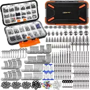 264Organized Fishing Tackle Box with Tackle 397pcs Fishing Accessories Kit