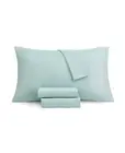 NIP SANDERS Microfiber 4 Pc. Sheet Set King AQUA Mist