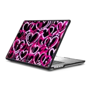 MacBook Pro 16-inch (M1 - M4) Impact Case Pink & Black Electric Love by Corey Paige Designs