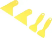 SEWOART 4pcs Squeegees Car Window Decal Sticker Squeegee Plastic Scraper for Automotive Window Film
