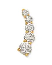 Moon & Meadow 14K Yellow Gold Lab Grown Diamond Graduated Climber Earrings