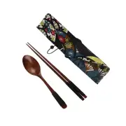 Food Serving Spoon Chopsticks Japanese Style Spoon Chopsticks Travel Chopstick