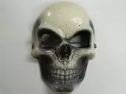 HALLOWEEN HORROR PROP - Modified painted Ghost Skull Mask PVC