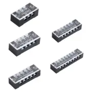 3/4/5/6/8 Position Fixed Wiring Board Double Row Strips Terminals Block Strips