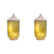 2x LVD Lantern LED X-Large Vasey Decorative Lighting Tabletop 23cm Home Decor
