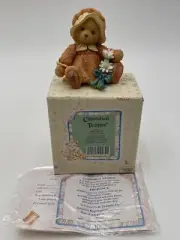 ENESCO Cherished Teddies Prudence Pilgrim Figurine Dress Holding Flowers 912808