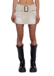 [BDG] Belted Mini Skirt - Corduroy
