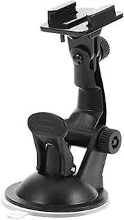 COMPUKAS Car Camera Mount Suction Cup Holder for Dash Cam Action Camera Durable Design Quick Installation Stable Grip Portable Compact Versatile Mounting Options