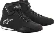 Alpinestars Stella Sektor Waterproof Ladies Motorcycle Shoes, black-silver, Size 43 for Women Black Silver