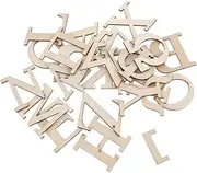 Abaodam 48pcs Wooden Greek Alphabet Tiles Block Letter Learning Toy Educational Playset