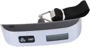 1pc Portable Scale Mini Digital Scale Hand Held Scale Strap Hanging Scale Portable Weighing Tool Silver