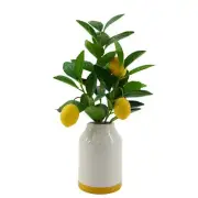 Mainstays by Becky G. & Alejandra 14.5" Artificial Lemon Tree in White Ceramic