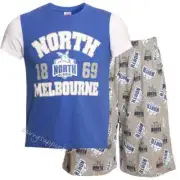 North Melbourne Kangaroos 2018 AFL Youth / Kids Pyjamas Set Sizes 8-14 BNWT