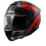 FF808 Stream II Fury Black Red-06 Full Face Helmet