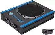 USS10 10" 800W Slim Under-Seat Active Powered Car/Truck Subwoofer Sub Black