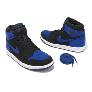 【NIKE 耐吉】Air Jordan 1 Retro High OG 男鞋 黑 皇家藍 高筒 AJ1 麂皮(DZ5485-042)