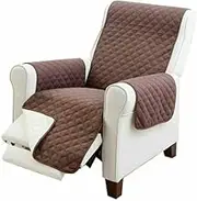 Home Master 1 Seater Sofa Cover, Reversible and Lightweight, Machine Washable and Soft to Touch, Easy Removal for Washing, Enhance Your Living Room Décor - Mocca (164 x 160cm)