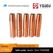 5/10pc For Panasonic 200A Mig/Mag Torch Self-insulater Nozzle 13mm TGN01208