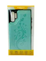 Galaxy Note 10 Phone Case Wallet Card Holder Embossed Design Shockproof