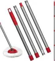 Spin Mop Handle - 4-Section 30" to 58" Mop Handle Stick Compatible with O-Ceda
