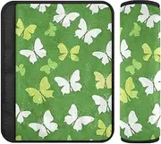 Butterflies St Patrick's Day 2 pcs car seat Neck Strap Covers, Stop seat Belt Cutting into Neck, seat Belt Pads for Van Truck Auto 10x7.7 in Protector para cinturón de carro