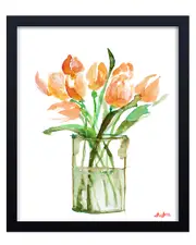 Ready2HangArt Tulips No 3 Framed Print Wall Art