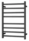 Brand New- Heated Towel Rail (Square) 8 Bar- MATT BLACK