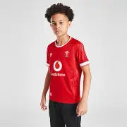 Macron Wales Rugby 2024 Home Shirt Junior