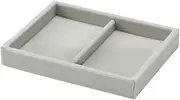 MUJI 44596524 Overlapping Velour Case for Acrylic Case, Gray, Width 6.1 x Depth 4.7 x Height 1.0 inches (15.5 x 12 x 2.5 cm)