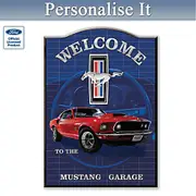 Ford Mustang Personalised Welcome Sign