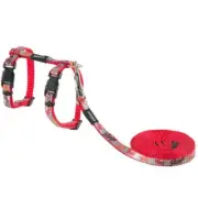 Rogz Reflectocat Harness Lead Red